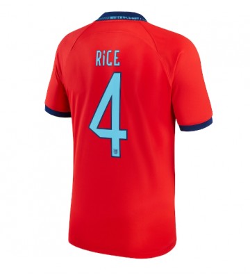 England Declan Rice #4 Replica Away Stadium Shirt World Cup 2022 Short Sleeve
